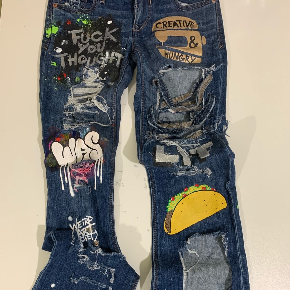 Stand Out Custom Hand Crafted Denim Jeans